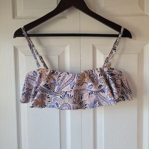 Kona Sol Swim Top Strapless Or Straps Large Pink/peach